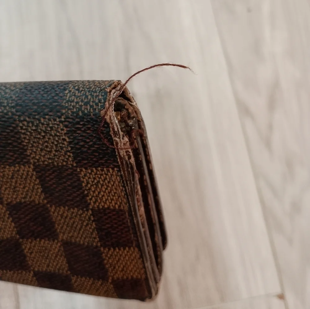 Louis Vuitton, Damier Ebene Tresor Bi-Fold Zip Wallet
